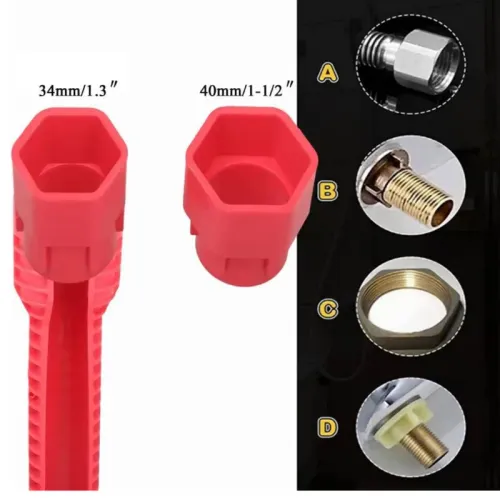 8 in 1 Sink Faucet Key Repair Tool for Toilet Bathroom Kitchen Faucet Assembly Wrench Plumbing Removal Installation Wrench Set