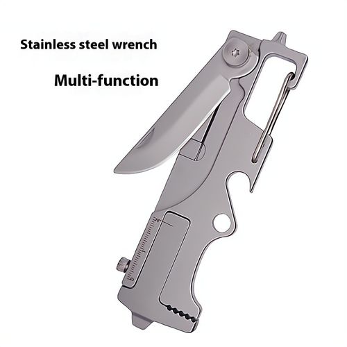 9-in-1 keychain multifunctional stainless steel tool