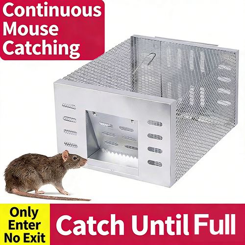 Automatic Rat Cage Trap, Reusable Continuous Mouse Trap