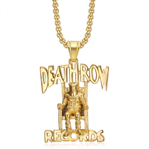 New titanium steel 3D pendant trendy hip-hop necklace