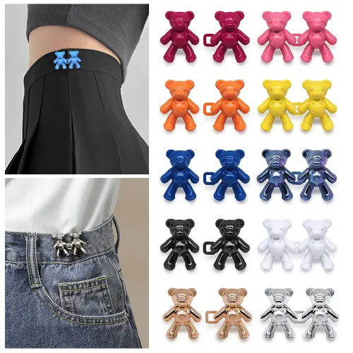 20PCS nail-free bear waist buckles, detachable and adjustable