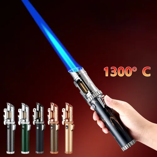 Multifunctional High Flame 1300c Butane Torch Lighter with Bottle Opener Windproof Gas Blue Flame Ignition Lighter