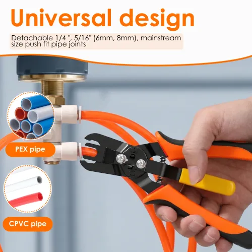 Pneumatic Disconnect Tool Set Push-to-Connect Pneumatic Fittings Removal Tool Quick Air Hose Disconnect Pliers for Maintenance