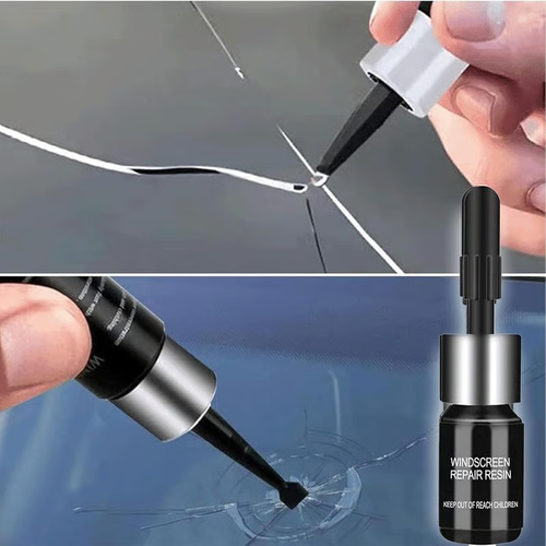 2-Bottle Windshield Crack and Chip Repair Kit