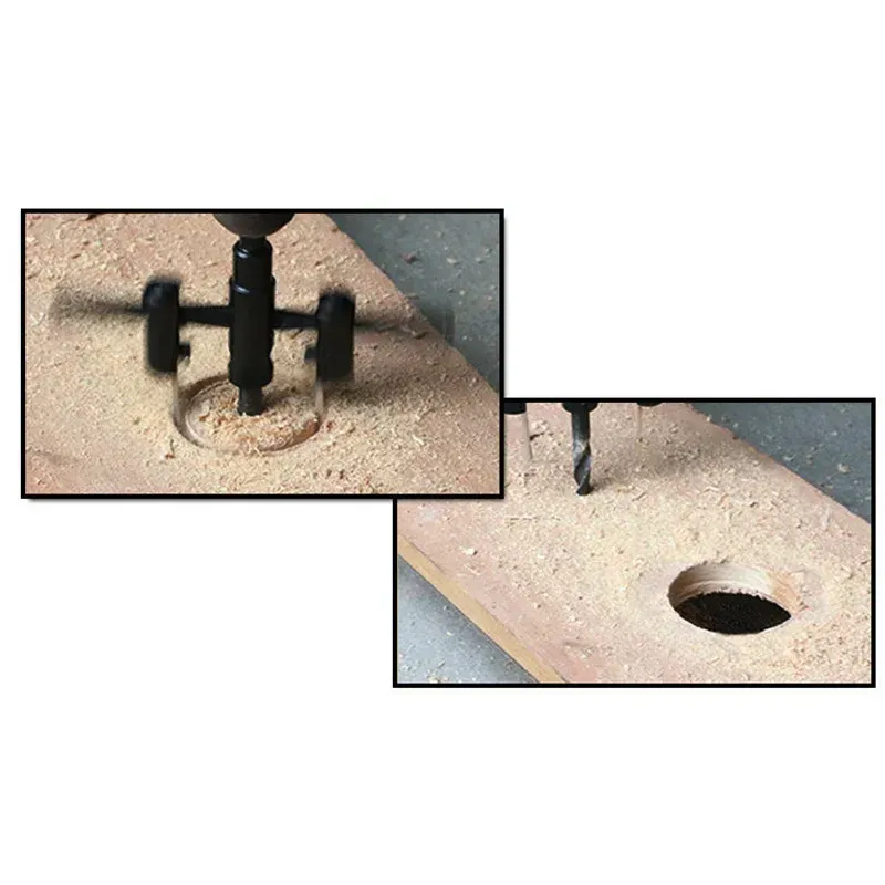Adjustable Circle Hole Cutter Wood Drywall Drill Bit Saw Round Cutting Blade Aircraft Type DIY Tool