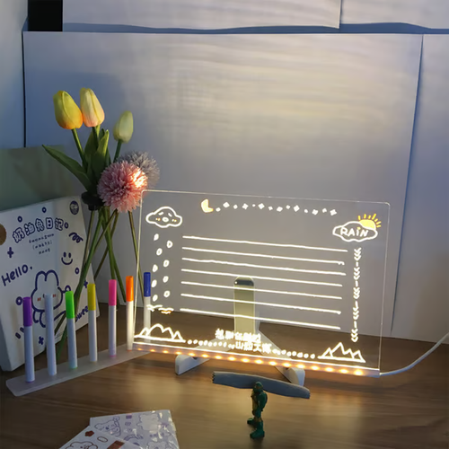 Gifts  - LED Note Board with Colored Pens