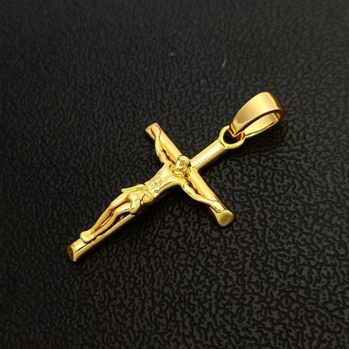 New Copper Christian INRI Jesus Cross Pendant Necklace For Women Religious Jewelry Accessories