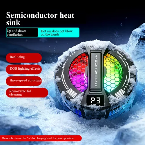 new mobile phone cooler with magnetic back clip and semiconductor refrigeration ice-making cooler