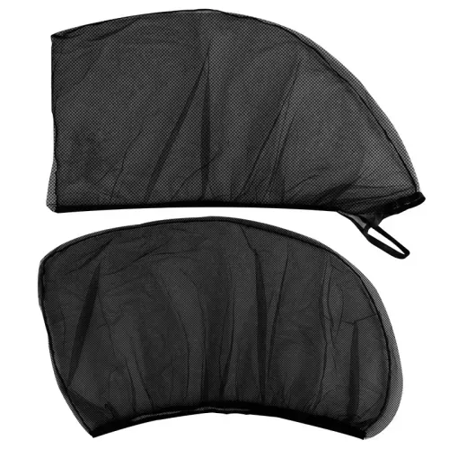 Pack of 4 Black Car Sun Shade Side Window Curtains | UV Protection & Privacy Curtains