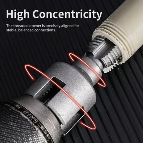 3PCS Heavy-Duty PVC Plastic Pipe Threading Tool Kit Male & Female Threads for PVC PPR MPP Pipes