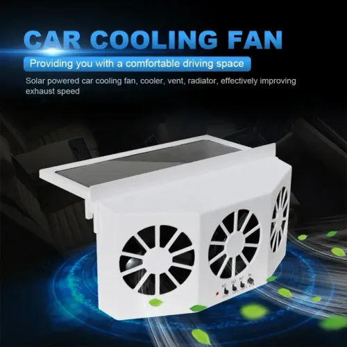 Solar Powered Car Cooling Fan