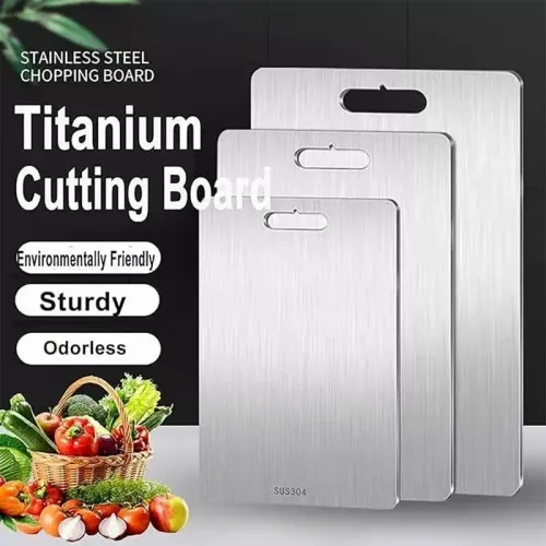 Household Kitchen Boards Thickened Stainless Steel Cutting Board Kitchen Dough Kneading Fruit Vegetable Board