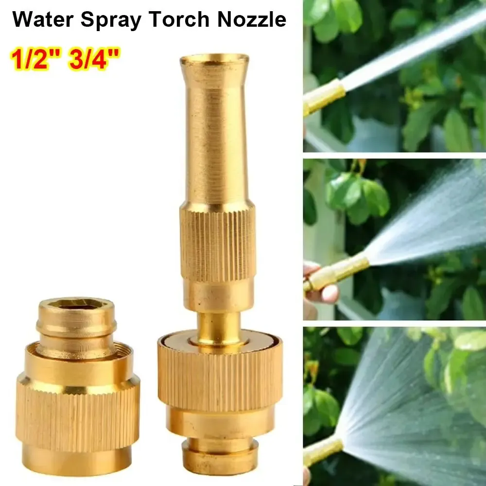 1Set High Pressure Water Spray Torch Nozzle with Quick-connect Connector  Washing Machine Nozzle Brass Plating