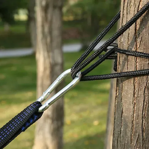 Enjoy bug-free relaxation with our Mosquito-Proof Hammock!