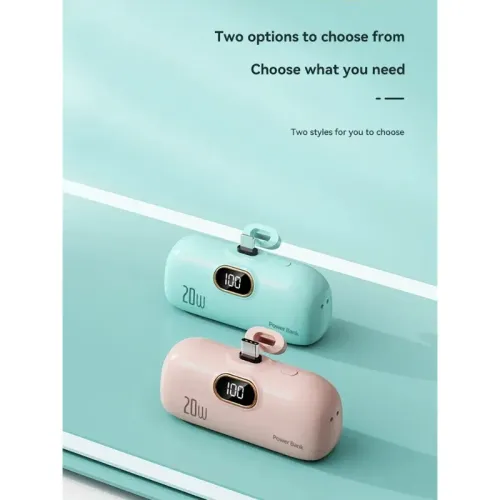 10000mAh Mini Mobile Power Capsule Emergency External Battery for iPhone 16 Fast Charging Power Bank