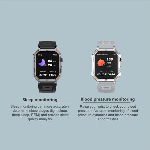 Sports smartwatch BT call fitness tracker 1.96-inch full touch screen smart men's bracelet ﻿