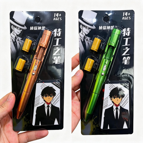 Agent Pen with Ejecting Shells, Dual-Use Writing Shooting Toy Pen, Fun Stress Relief Gadget for Office Home