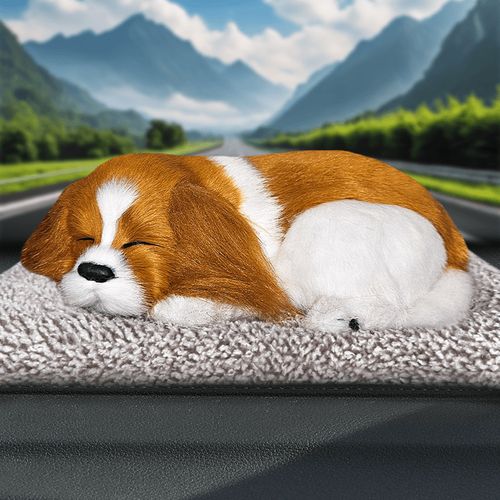 Car Dashboard Ornaments Decor Cute Simulation Plush Cats Dogs Toy Automobiles Decoration Interior Children Gift Auto Accessories