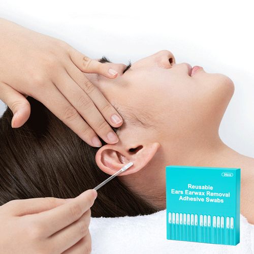 96PCS Reusable Earwax Removal Adhesive Swabs