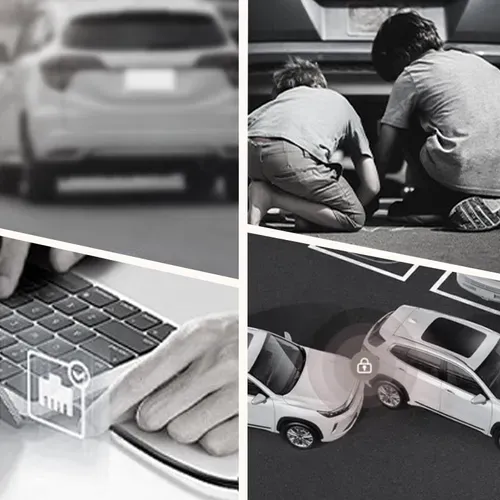 🔥1080P ultra clear night vision dual front and rear cameras🚗WIFI mobile connection and parking assistance recorder