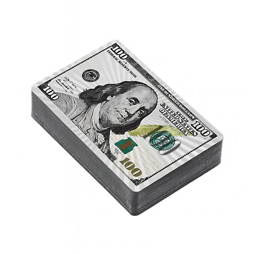 Franklin Portrait Waterproof Playing Cards, Luxurious Diamond Finish, Water-Resistant and Reliable: Durable Flexible Poker Deck for Game Night Gifts
