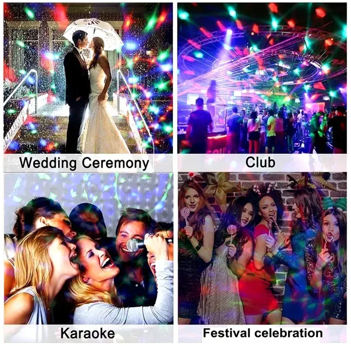 Transform your home into a mini party or festive wonderland this Christmas with this 360° Magic Ball Bulb