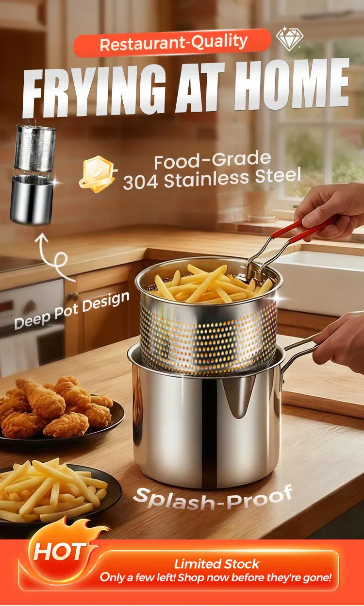🔥Hot Sale 49% OFF🔥304 Stainless Steel Multifuntional Fryer