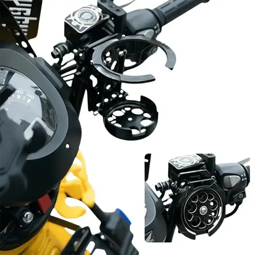 2pcs Motorcycle Folding Water Bottle Holder Universal Adjustable Drink Rack for Electric Vehicle Scooter Outdoor Riding Travel