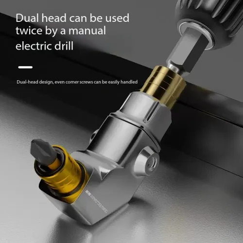 Universal Self-Locking Electric Screwdriver 90 Degree Double-Headed with Batch Head