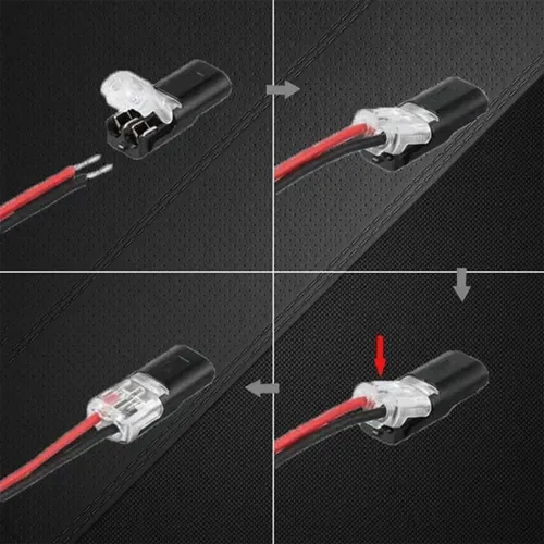 80PCS Wire Plug-in Connector With Locking Buckle