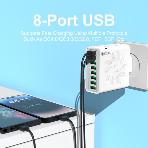 🎁8 in 1 Waterproof Ports USB Fast Charger