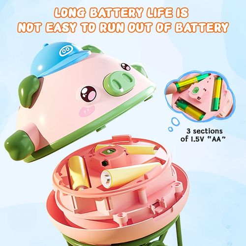 Tumbler Balance Pig Tightrope Walking Piglet Unicycle Electric Toy