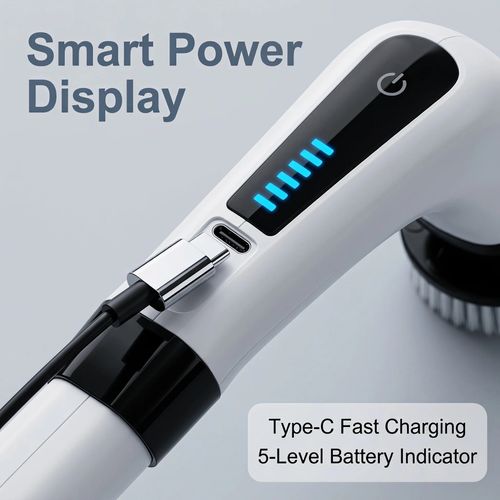 With a powerful 1300mAh battery delivering 50 minutes of continuous, high-intensity scrubbing and eight interchangeable brush heads, this tool helps you leave your bathroom sparkling clean—looking as pristine as a showroom. This is truly the last cleaning tool you will ever need to buy.