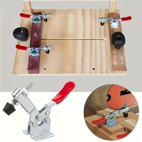 2pcs Heavy Duty Red Toggle Clamp GH-201B - 220.46LB Quick Release