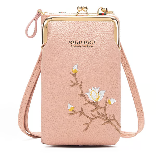 Women Sling Cross-Body Wallet with Mobile Cell Phone Holder