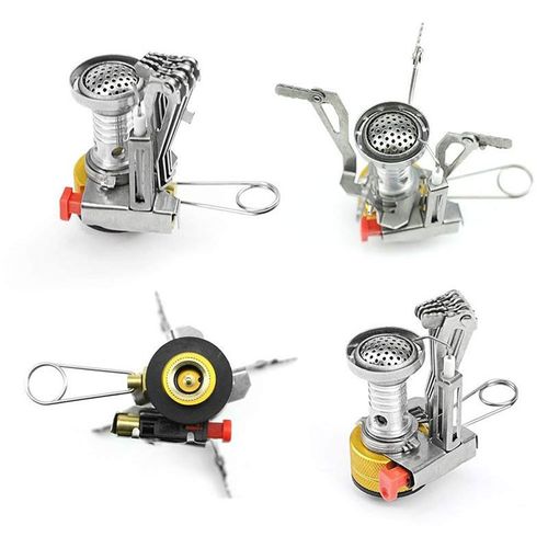 Outdoor picnic camping Integrated mini stove head Portable stove with electronic fire starter Cooktop Cookware for travel
