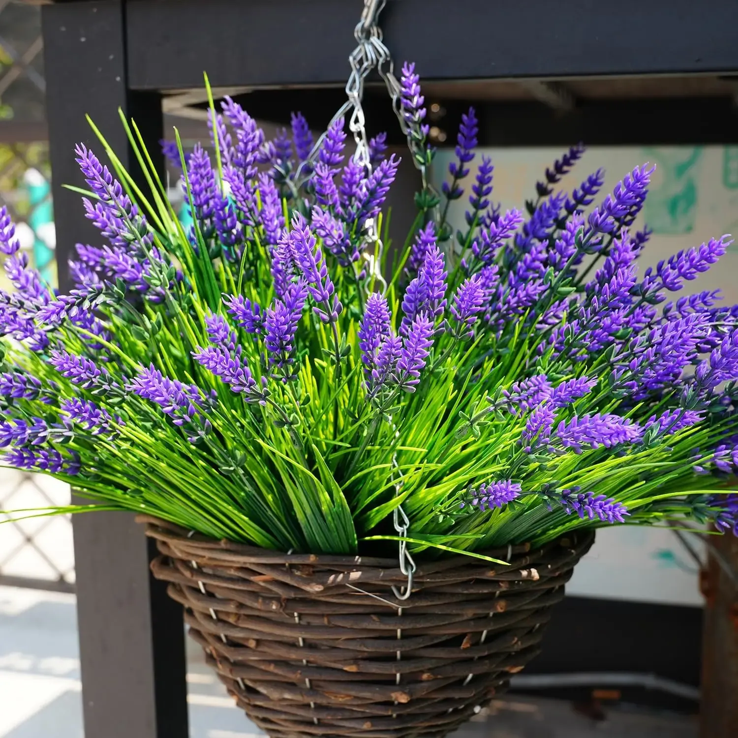 5Pcs Artificial Flowers Bunch Purple Fake Flower Vase Fillers for Home Room Decor Wedding Decoration Outdoor Potted Ornament