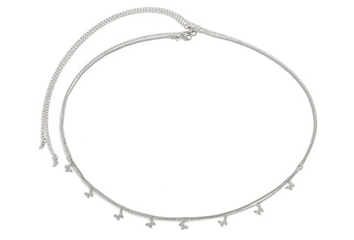 Fashion Simple Double Layer Bead Chain Ladies Waist Belly Chain Belly Belt Chain Fashion Body Jewelry Spring Summer Gifts