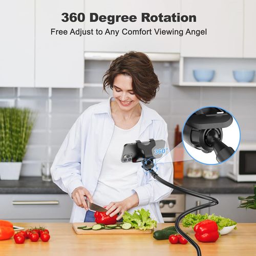 Gooseneck Cell Phone Holder Universal 360 Flexible Phone Stand Lazy Bracket Mount Long Arms Clamp