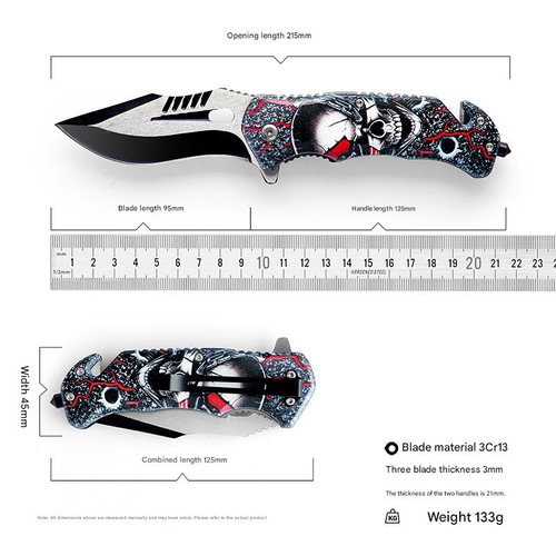 Outdoor camping survival knife, multi-purpose high hardness self-defense knife