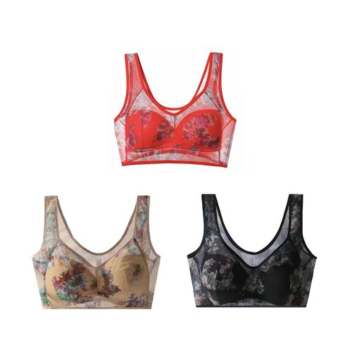 Non steel bra with breathable gathering and anti sagging features