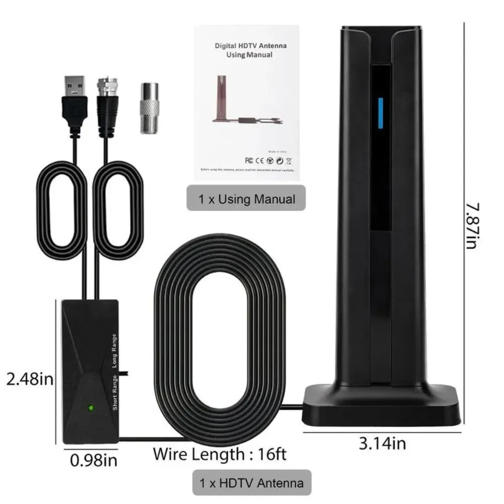 2026 New Indoor Digital TV Antenna HDTV T Type Terrestrial Wave Vertical Antenna Stable Signal Reception