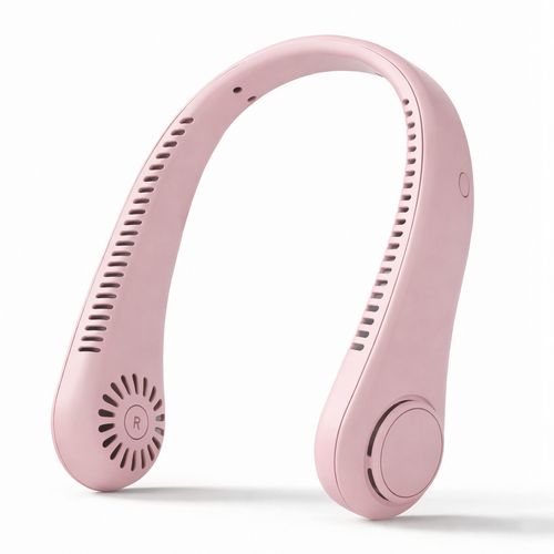 2026 Long endur New Mini Neck Mounted Fan Portable Bladeless Neck Rechargeable Air Cooler 3 Speed Mini Summer Sports Fan Outdoor