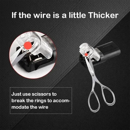 80PCS Wire Plug-in Connector With Locking Buckle