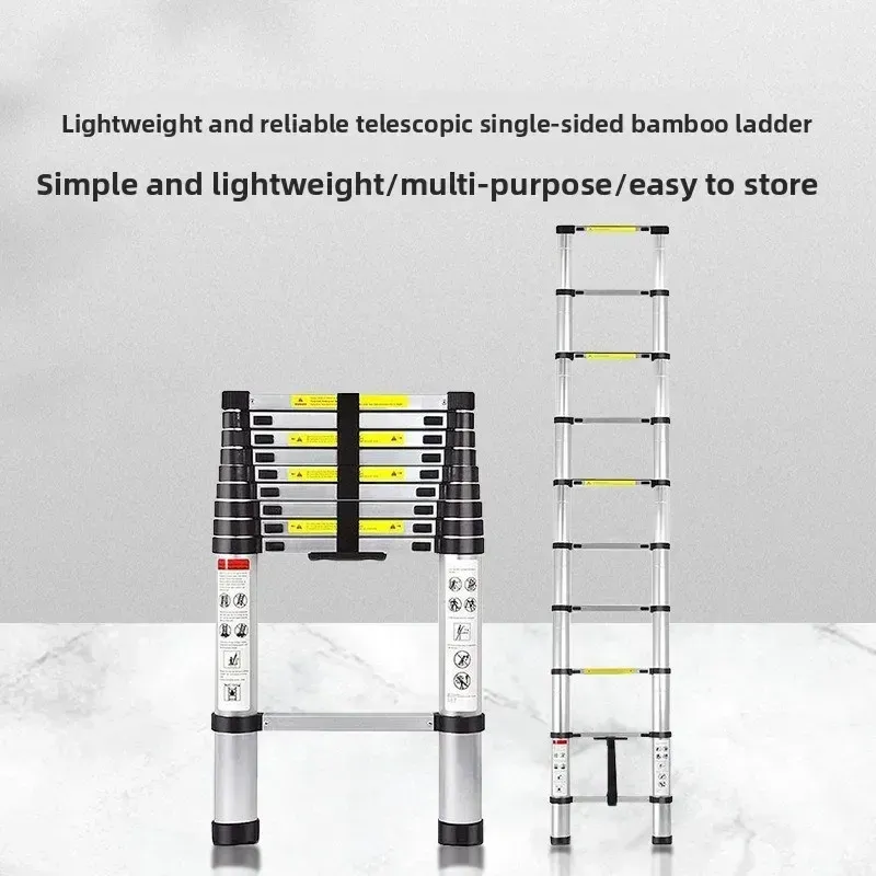 Thickened Multifunctional Telescopic Ladde 2m Portable Home Engineering Ladder Outdoor Lifting