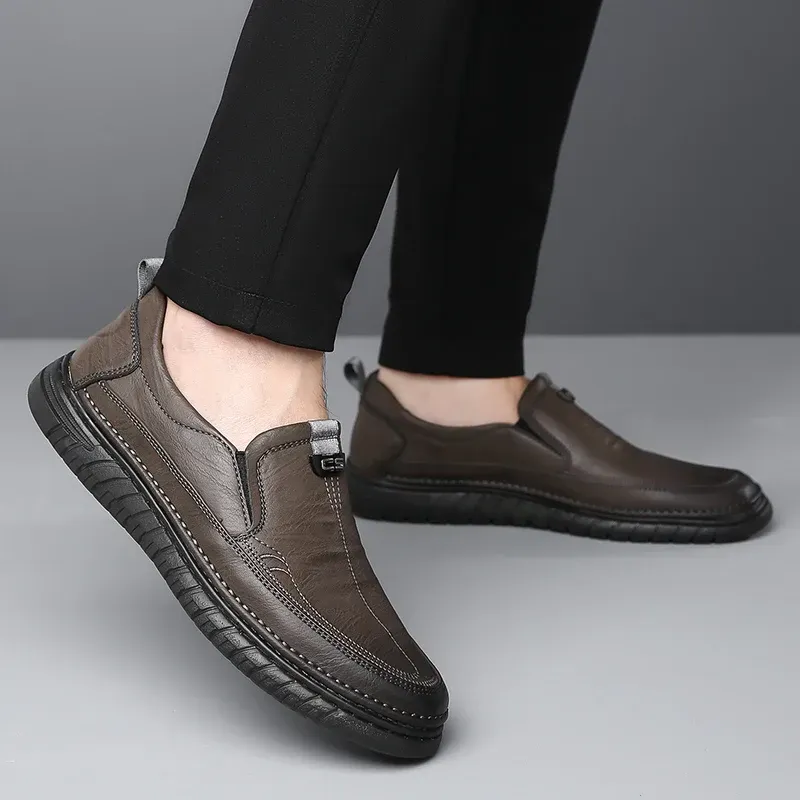 Men's Business Loafers Breathable Non Slip Slip On All Day Comfort for Work and Driving