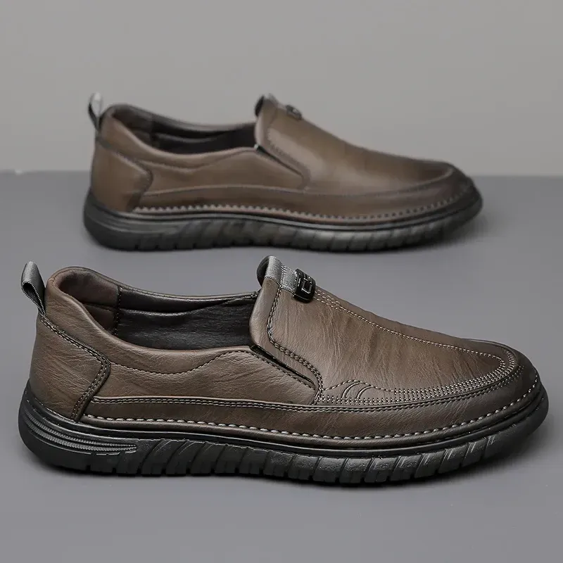 Men's Business Loafers Breathable Non Slip Slip On All Day Comfort for Work and Driving
