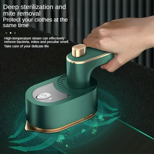 Portable Dry Ironing Machine Folding Hang Handheld Electric Iron for Household Travel Clothes Artifact with EU Plug