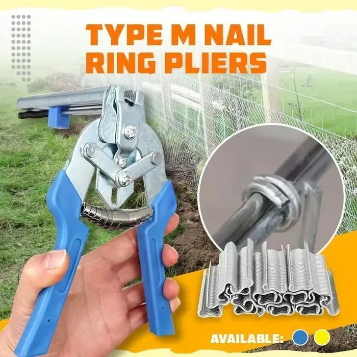 1SET(TYPE M NAIL RING PLIERS+600 PCS NAILS)