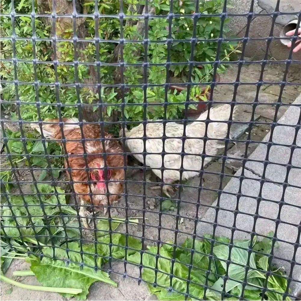 Garden Lattice Mesh Black Plastic Leakproof Mesh Net Cat Pet Chicken Ducks Fence Balcony Railing Stairs Protection Safety Net